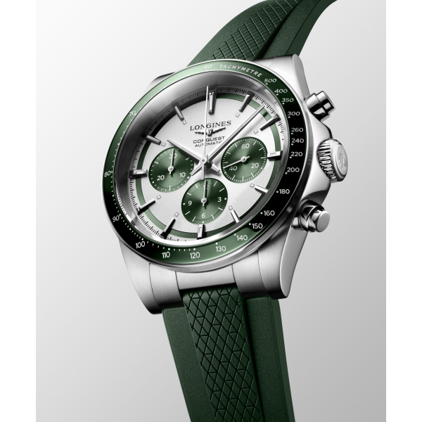 copy of Montre Longines Conquest Heritage Auto Cadran Argenté Bracelet Cuir