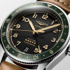 Montre Longines Spirit Zulu Time Automatique 39mm cadran Anthracite Bracelet Cuir