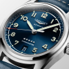 Montre Longines Spirit Automatique 37 mm cadran bleu bracelet cuir