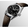 Montre Longines Spirit Automatique 37 mm cadran noir bracelet cuir