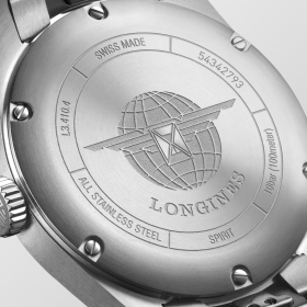 Montre Longines Spirit Automatique 37 mm cadran noir bracelet acier