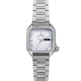 Montre MARCH LA.B AM2 Electrique 39mm Cadran White Bracelet Acier