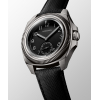 Montre Longines Pilot Majetek Cadran Noir Bracelet Cuir Brun