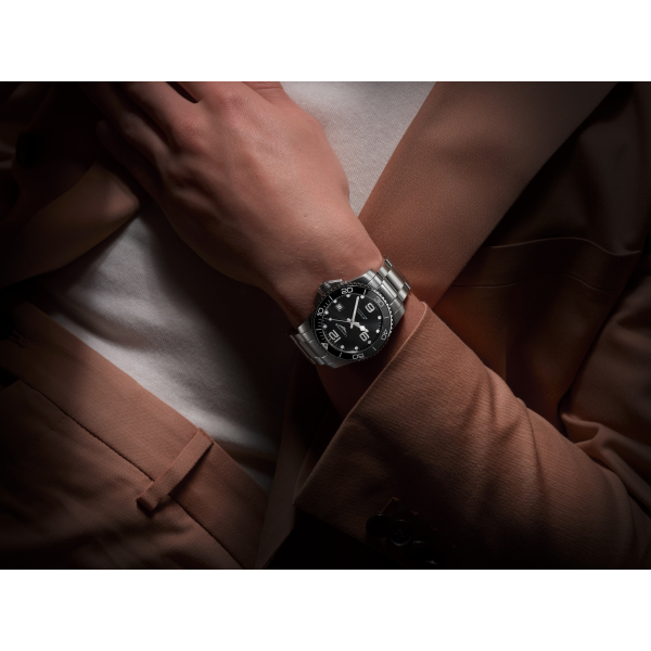 Montre Longines Hydroconquest 41mm Auto Cadran Noir Bracelet Acier