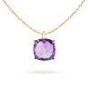 Collier Cesare Pompanon poppy blue Améthyste Or rose