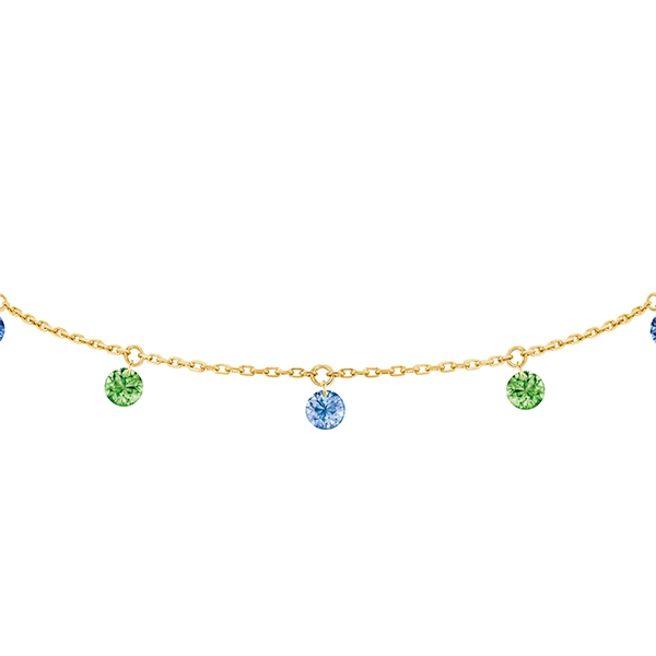 Bracelet La Brune & La Blonde Confetti RIO 7 pierres 0.90 carat or jaune