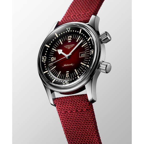 Montre Longines Legend Diver Auto Cadran Bordeaux