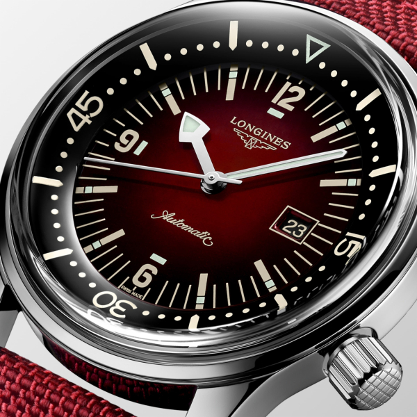 Montre Longines Legend Diver Auto Cadran Bordeaux