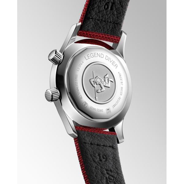 Montre Longines Legend Diver Auto Cadran Bordeaux