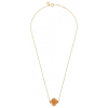 Collier Morganne Trèle Or Jaune Pierre de Soleil Doré