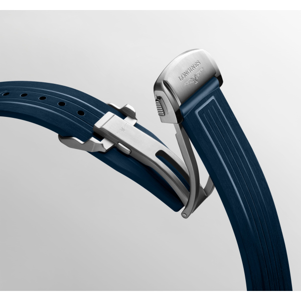 Montre Longines HydroConquest GMT 41mm Cadran Bleu Bracelet Caoutchouc