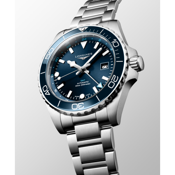 Montre Longines HydroConquest GMT 43mm Cadran Bleu Bracelet Métal