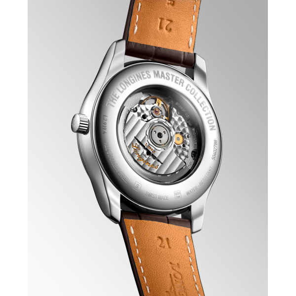 Montre Longines Master Collection Cadran Argenté Bracelet Cuir