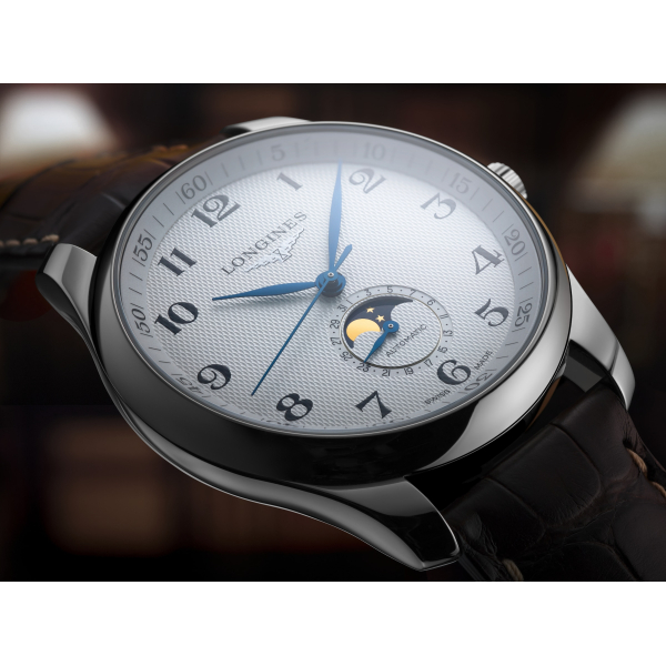 Montre Longines Master Collection Cadran Argenté Bracelet Cuir