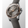 Montre Longines Hydroconquest 39mm Auto Cadran Gris Bracelet Caoutchouc