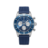Montre Breitling  Superocean Heritage II B01 44 mm  Chronographe Bleu Bracelet caoutchouc Aéro Classic boucle déployante
