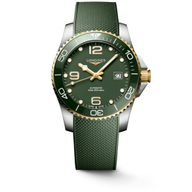 Montre Longines Hydroconquest 41mm Auto Cadran Vert PVD Jaune