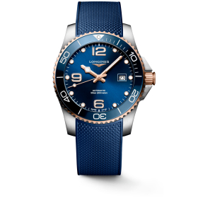 Montre Longines Hydroconquest 41mm Auto PVD Rose Cadran Bleu