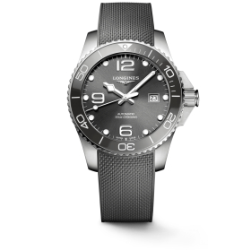 Montre Longines Hydroconquest 43mm Auto Cadran Gris Bracelet Caoutchouc