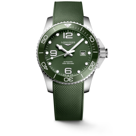 Montre Longines Hydroconquest 43mm Auto Cadran Vert Bracelet Caoutchouc