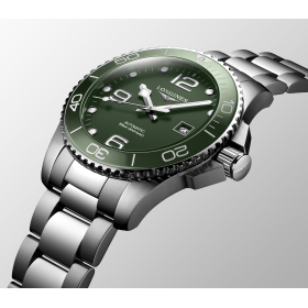 Montre Longines Hydroconquest 43mm Auto Cadran Vert Bracelet Acier