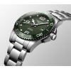 Montre Longines Hydroconquest 41mm Auto Cadran Vert Bracelet Acier