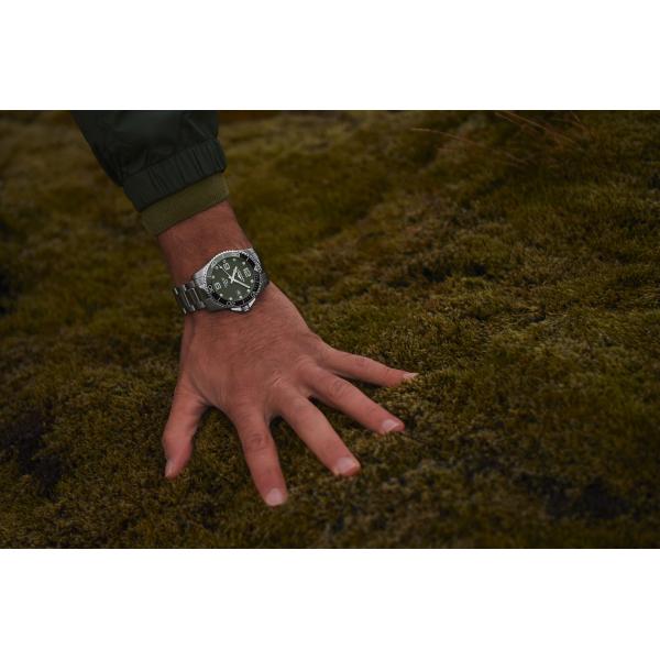 Montre Longines Hydroconquest 41mm Auto Cadran Vert Bracelet Acier