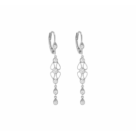 Boucles d'oreilles Stone Paris Babylone Or Noir & Diamants