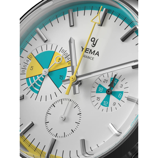 Montre Yema YACHTINGRAF CROISIÈRE MECA-QUARTZ CADRAN BLANC