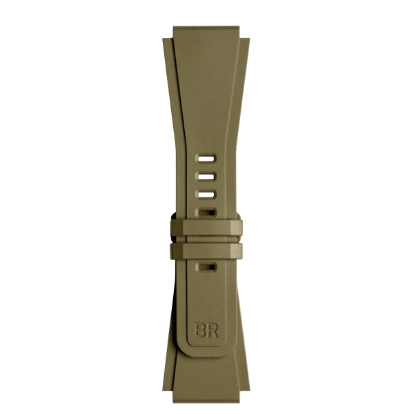 Bracelet BELL & ROSS caoutchouc vert pour BR03