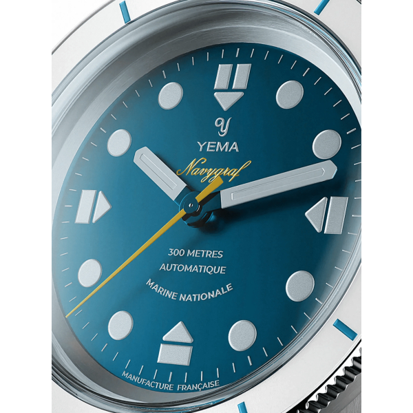 Montre Yema Navygraf Marine Nationale CMM.10 PVD Noir Bracelet Parachute