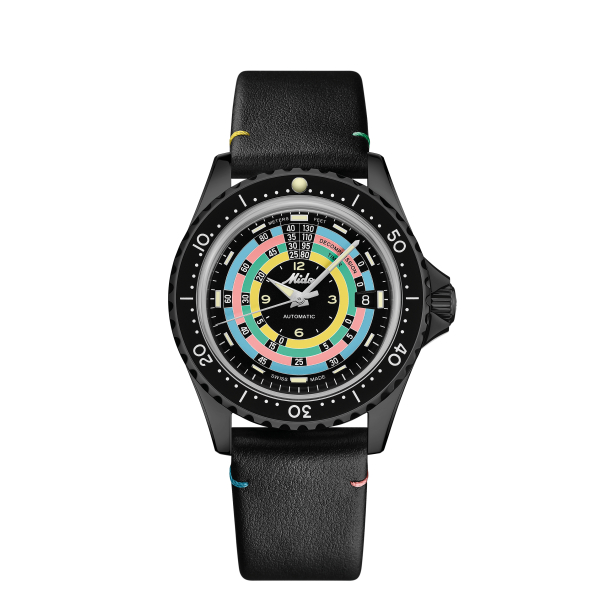 Montre Mido Ocean Star 600 Chronometer Cadran Noir Bracelet Acier