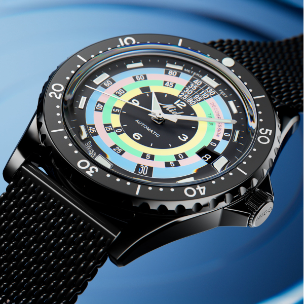Montre Mido Ocean Star 600 Chronometer Cadran Noir Bracelet Acier