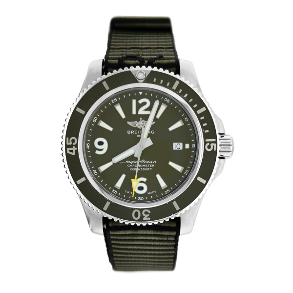 Montre Occasion Breitling Superocean Outerknown Bracelet Nato Vert