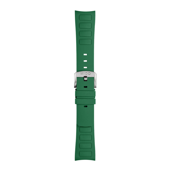 Bracelet Mido Multifort TV Big Date Caoutchouc Vert