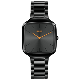 Montre Rado True Square Thinline Cadran Noir Brossé