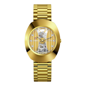 Montre Rado DiaStar Original Open Heart 35mm PVD Or Jaune