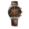 Montre Longines Spirit Flyback Automatique 42 mm Cadran Brun Bracelet cuir