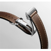 Montre Longines Spirit Flyback Automatique 42 mm Cadran Brun Bracelet cuir