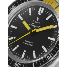 Montre Yema Navygraf CMM.10 Cadran Noir Aiguilles Jaunes