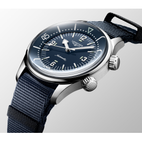 Montre Longines Legend Diver Cadran Bleu Bracelet Textile