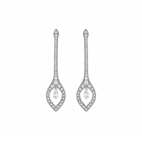 Boucle D'oreilles Stone Paris Ama Or Noir et Diamants