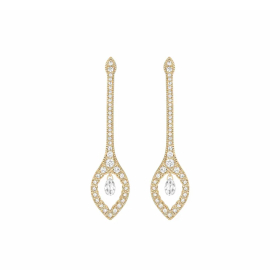 Boucle D'oreilles Stone Paris Ama Or Jaune et Diamants