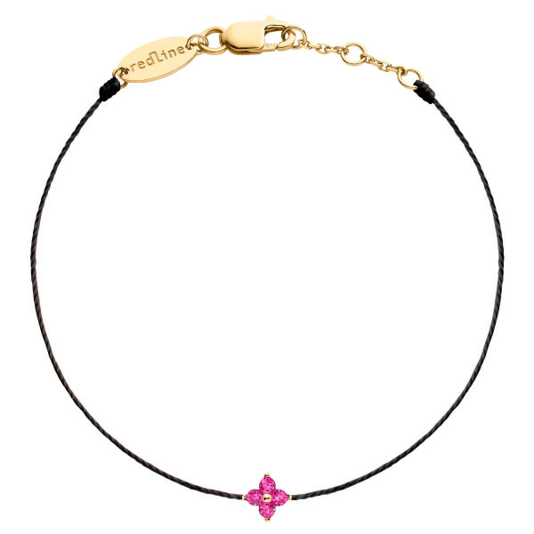 Bracelet RedLine Shiny Rubis Or Jaune Fil Noir