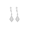 Boucle D'oreilles Stone Paris Belle Epoque Or Blanc et Diamants
