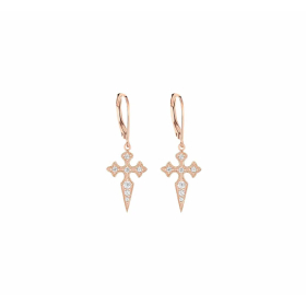 Boucle D'oreilles Stone Paris Blood Diamonds Or Rose et Diamants