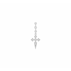 Boucle Unique Stone Paris Blood Diamonds Or Blanc et Diamants