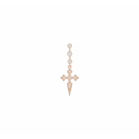 Boucle Unique Stone Paris Blood Diamonds Or Rose et Diamants