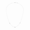 Collier Menottes Dinh Van R5 or blanc sur chaîne