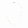 Collier Menottes Dinh Van R5 or jaune sur chaîne